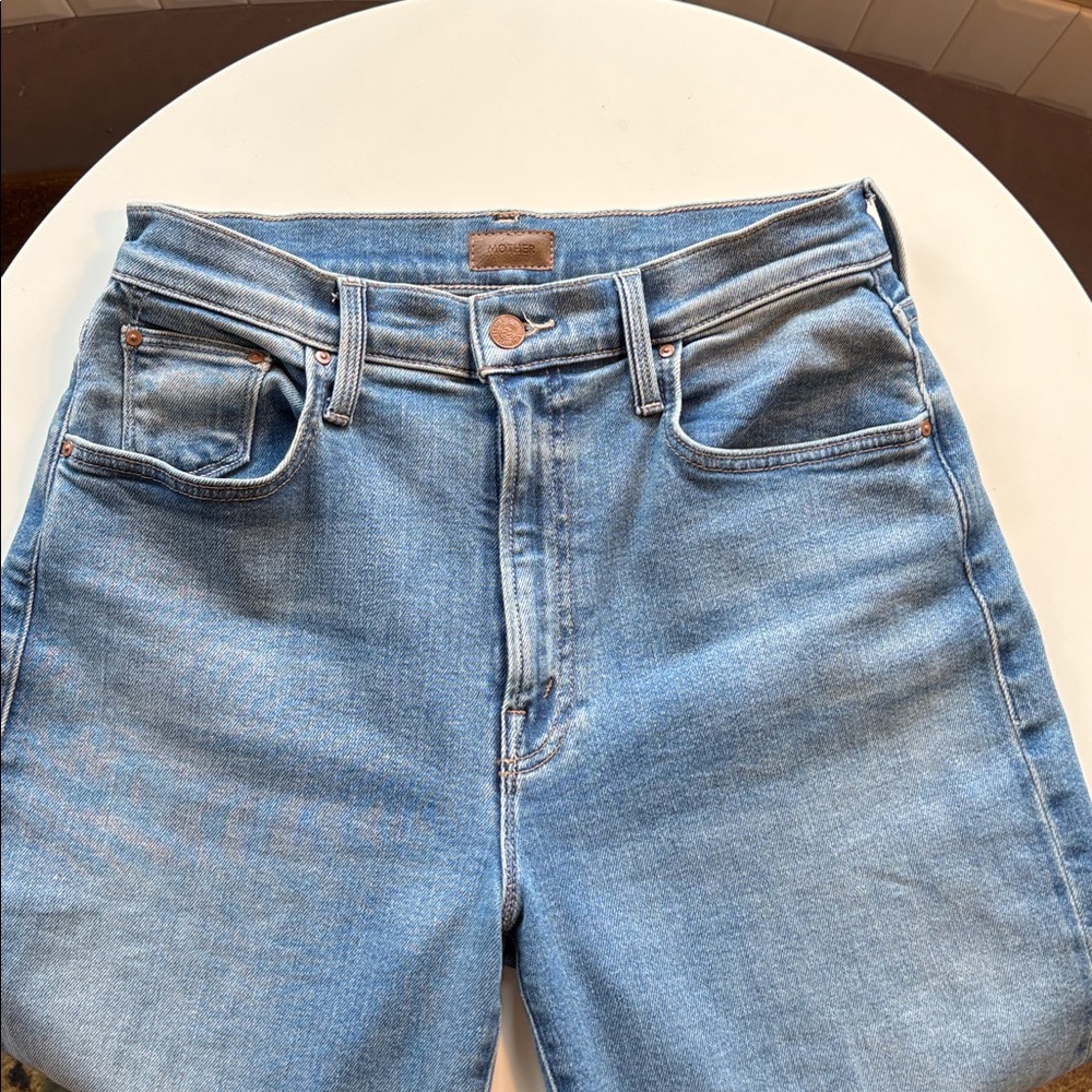 MOTHER The Rambler Zip Flood Jeans wide leg - Picture 3 of 7